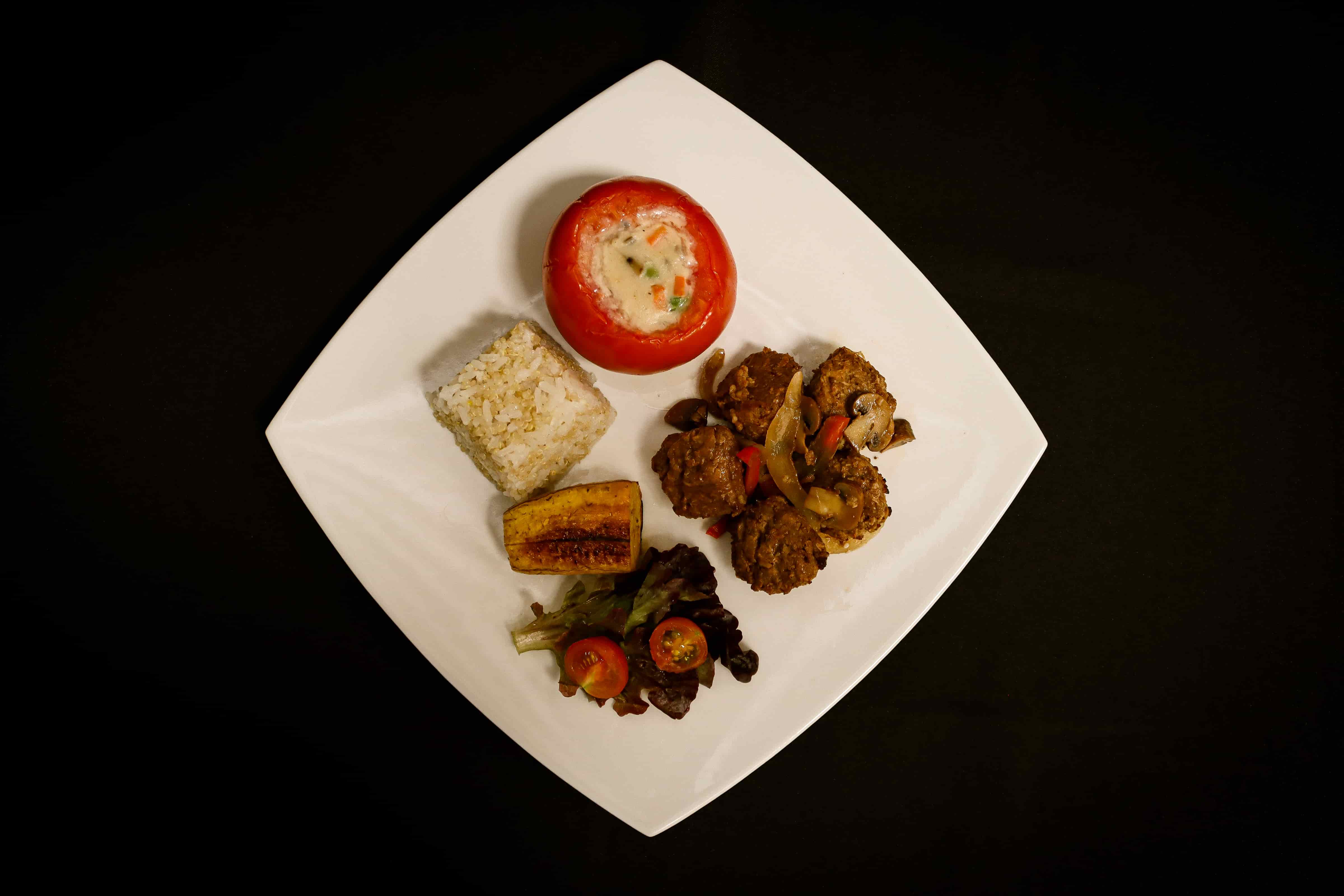 Almuerzo vegetariano ofrecido por VIP Catering
